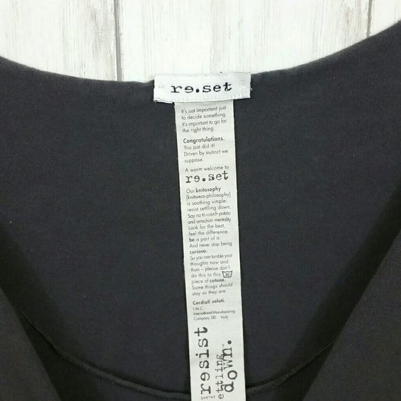 Re.set Snap Button GothTank Top Size 46 - Picture 5 of 8